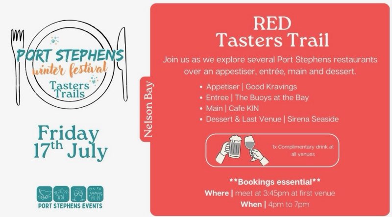 Purple Tasters Trail Menu